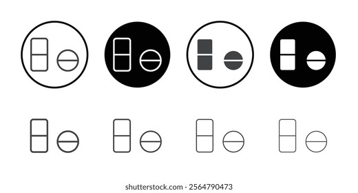Painkiller pills icon simple vector symbol