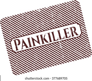 Painkiller-Kautschuk-Grunge Textur Stempel