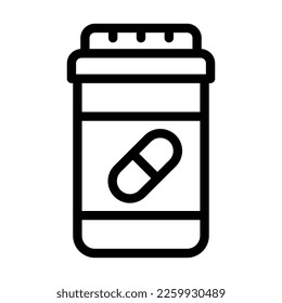 Diseño de icono de la línea del vector Painkiller