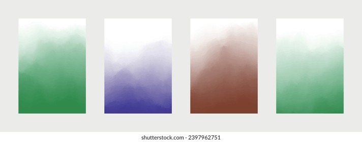 Paint Abstract Cover Set. Multicolor Design. Smooth Background. Modern Backdrop. Vector illustration