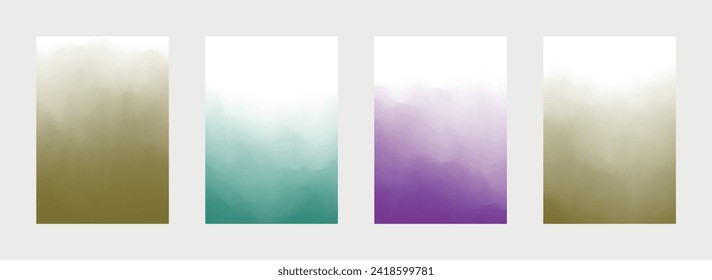 Abstrakter Decksatz in Farbe. mehrfarbiger Hintergrund. Moderner Hintergrund. Weiches Muster. Vektorgrafik