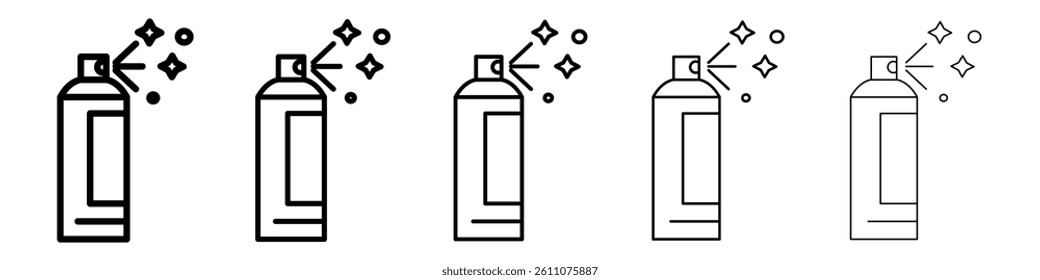 Paint aerosol can icon Symbol mark in Outline style
