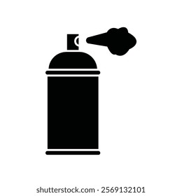 Paint aerosol can icon Vector flat thin line illustration