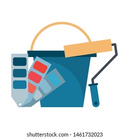 paint art creative decortation tools cartoon vector illustration graphic design