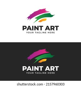 Paint Art Logo Editable Template