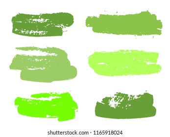 Paint background texture stains collection. Simple ink brush stroke splashes. Grunge elements for labels, tags, stamps design. Watercolor texture paint ink stains isolated on white.