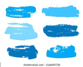 Paint background texture stains vector set. Cool ink brush stroke smears. Dirty artistic elements for labels, tags, stamps design. Watercolor texture paint ink stains isolated on white.