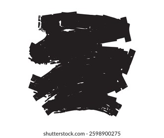 paint background zig zag grunge distressed clipart shape. Vector illustration