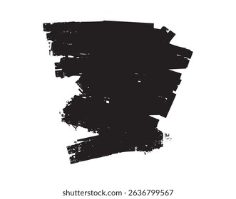 paint background zig zag grunge distressed clipart shape. Vector illustration