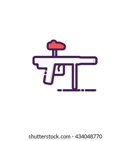 Paint Ball Icon Illustration