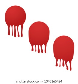 paint ball shots smashed on the wall vector