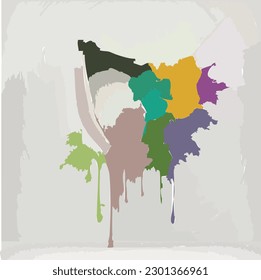 Paint Ball Smash Vector Art