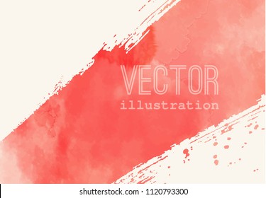 Paint banner. Brush stroke. Vector grunge background with place for your text.