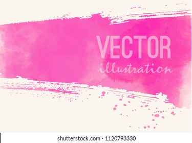 Paint banner. Brush stroke. Vector grunge background with place for your text.