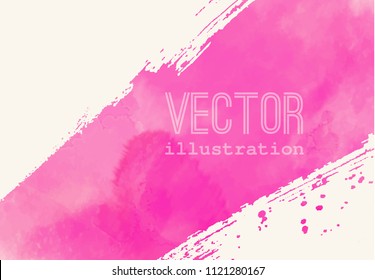 Paint banner. Brush stroke. Vector grunge background with place for your text.