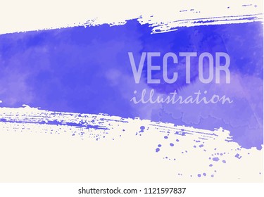 Paint banner. Brush stroke. Vector grunge background with place for your text.