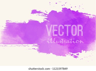 Paint banner. Brush stroke. Vector grunge background with place for your text.