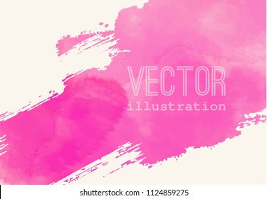 Paint banner. Brush stroke. Vector grunge background with place for your text.