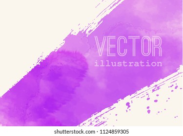 Paint banner. Brush stroke. Vector grunge background with place for your text.