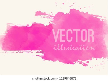 Paint banner. Brush stroke. Vector grunge background with place for your text.