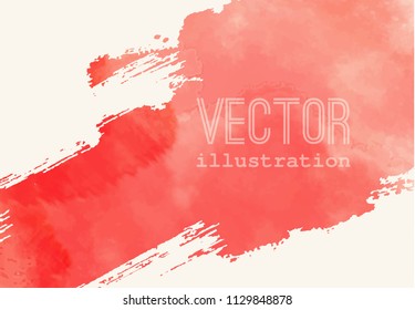 Paint banner. Brush stroke. Vector grunge background with place for your text.