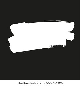 Paint banner. Brush stroke. Vector grunge spot with place for your text.