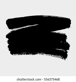 Paint banner. Brush stroke. Vector grunge spot with place for your text.