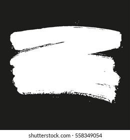 Paint banner. Brush stroke. Vector grunge spot with place for your text.