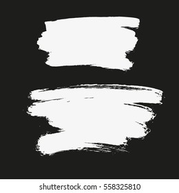 Paint banners. Brush strokes. Vector grunge spots with place for your text.