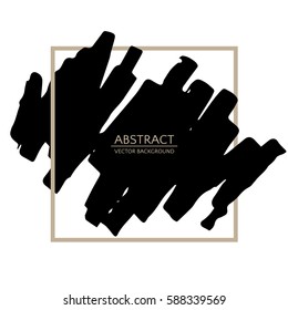 Paint banners. Ink brush strokes with rough edges. Vector illustration eps10.