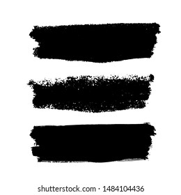 Paint banners. Vector brush strokes. Grunge spots with place for your text