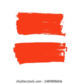 Paint banners. Vector brush strokes. Grunge spots with place for your text
