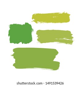 Paint banners. Vector brush strokes. Grunge spots with place for your text