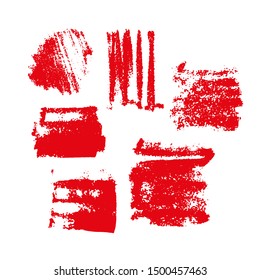 Paint banners. Vector brush strokes. Grunge spots with place for your text