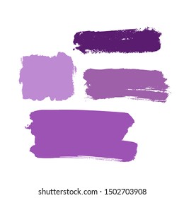 Paint banners. Vector brush strokes. Grunge spots with place for your text