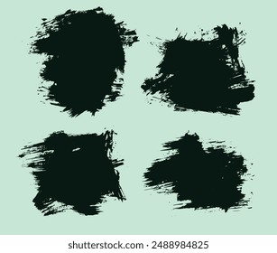 Paint Black Brush Strokes Boxen Kollektion