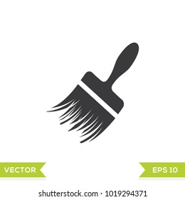 paint black web icon flat on white background vector template illustration 