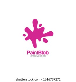 Paint Blob Logo and Icon Vector Template