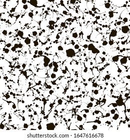 Paint blobs and daubs, black watercolor blots and blotches. Vector grunge texture scribbles, abstract dash lines or brushstrokes dabs, ink smear smudges and stains traces set with grunge texture