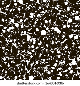 Paint blobs and daubs, black watercolor blots and blotches. Vector grunge texture scribbles, abstract dash lines or brushstrokes dabs, ink smear smudges and stains traces set with grunge texture