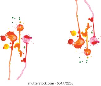 Paint Blobs and Splatters Vector