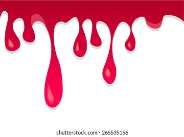 Paint blood drops background 