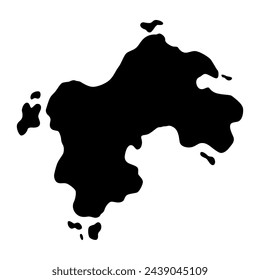 Paint blot. Creative isolated paint brush stroke or spot. Ink smudge abstract shape stain texture. Grunge design element