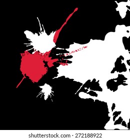 Paint blots. Abstract hand drawn background splash. Vector illustration.