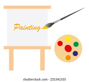 Paint board and pallet background