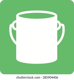 Paint box, bucket, paint bucket icon vector image. Can also be used for construction, interiors and building. Suitable for use on web apps, mobile apps and print media.