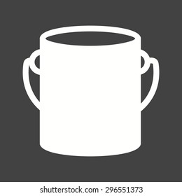 Paint box, bucket, paint bucket icon vector image. Can also be used for construction, interiors and building. Suitable for use on web apps, mobile apps and print media.