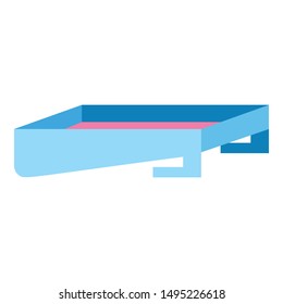 Paint box icon. Flat illustration of paint box vector icon for web design