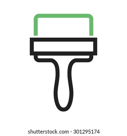 Paint brush, brush, acrylic icon vector image. Can also be used for construction, interiors and building. Suitable for use on web apps, mobile apps and print media.