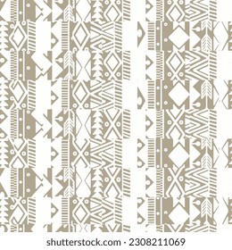 Paint brush argyle seamless pattern. Freehand ikat design classic geometric ornament. Diamond motif geo background. Trendy handdrawn print. Modern artistic hand drawn abstract vector wallpaper